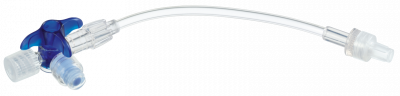 Кран 3-ходовой Дискофикс С с Сэйффлоу 360° синий линия 50 см купить оптом в Оренбурге