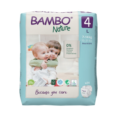Эко-подгузники Bambo Nature 3 (4-8 кг), 52 шт купить оптом в Оренбурге
