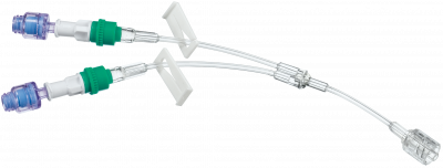 Удлинительная Y-линия с 2-мя коннекторами Сэйффлоу и возвратным клапаном 12 см купить оптом в Оренбурге