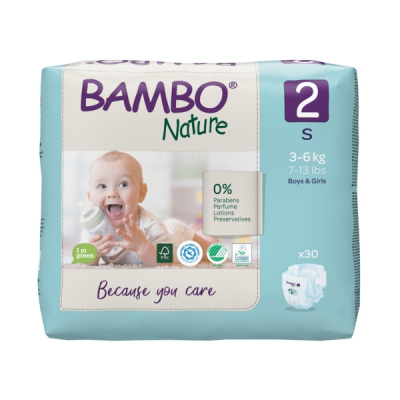 Эко-подгузники Bambo Nature 2 (3-6 кг), 30 шт купить оптом в Оренбурге