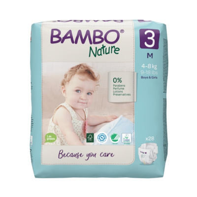 Эко-подгузники Bambo Nature 3 (4-8 кг), 28 шт купить оптом в Оренбурге